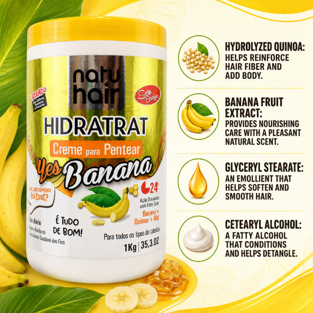 Crema para Peinar Yes! Banana NatuHair Leave-In – 1 kg