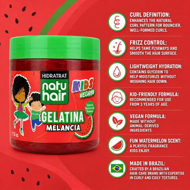 NatuHair Kids Watermelon Gelatin – 500 g