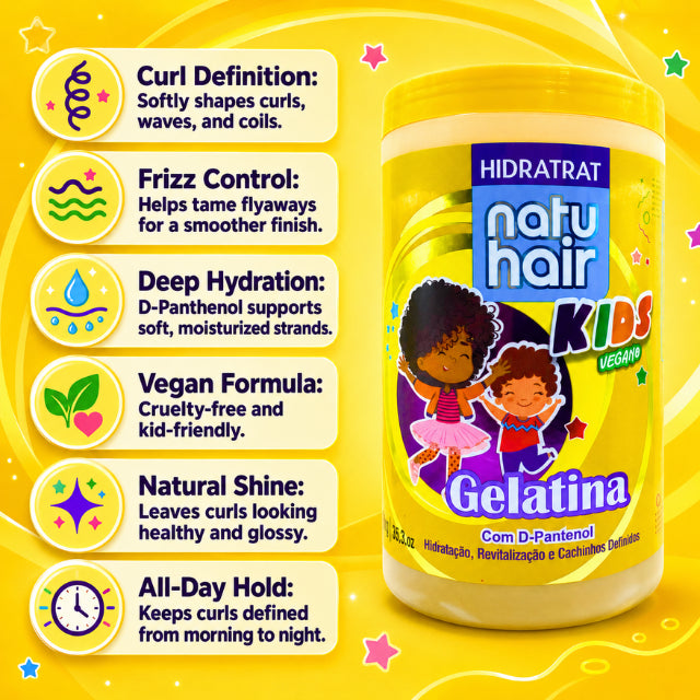 NatuHair Hidratrat Kids Vegan Gel (Choose Size: 1 kg or 550 g)