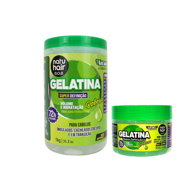 NatuHair SOS Aloe Vera Gelatin (Choose Size: 1 kg or 300 g)