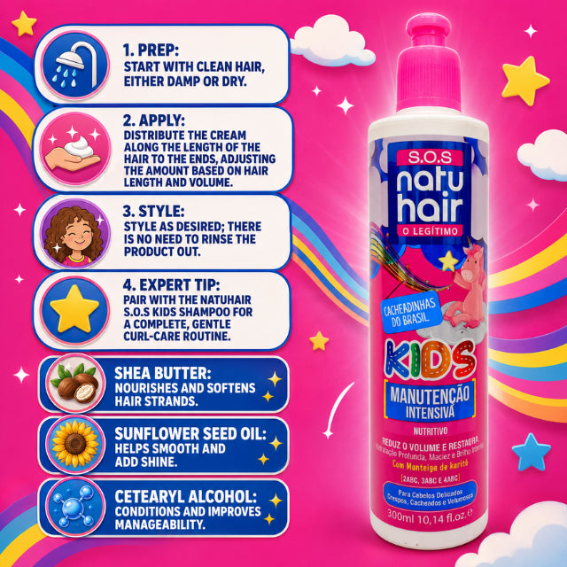 NatuHair SOS Kids Intensive Maintenance for Girls – 300 ml