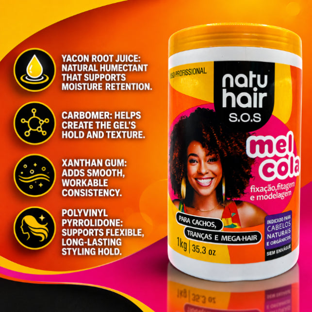 NatuHair SOS Honey Styling Gel – 1 kg