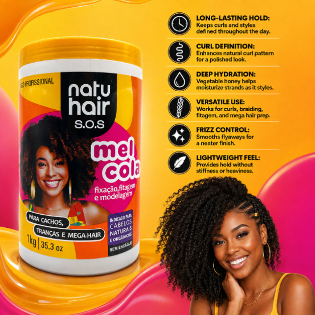 NatuHair SOS Honey Styling Gel – 1 kg