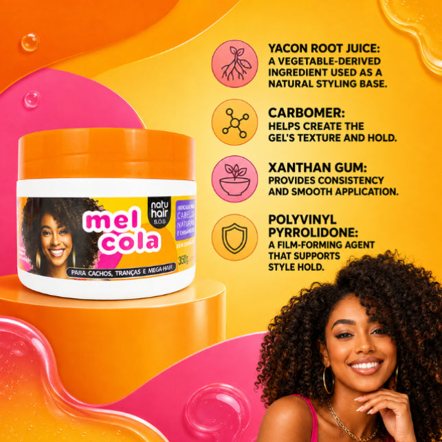 NatuHair SOS Honey Styling Gel – 350 g