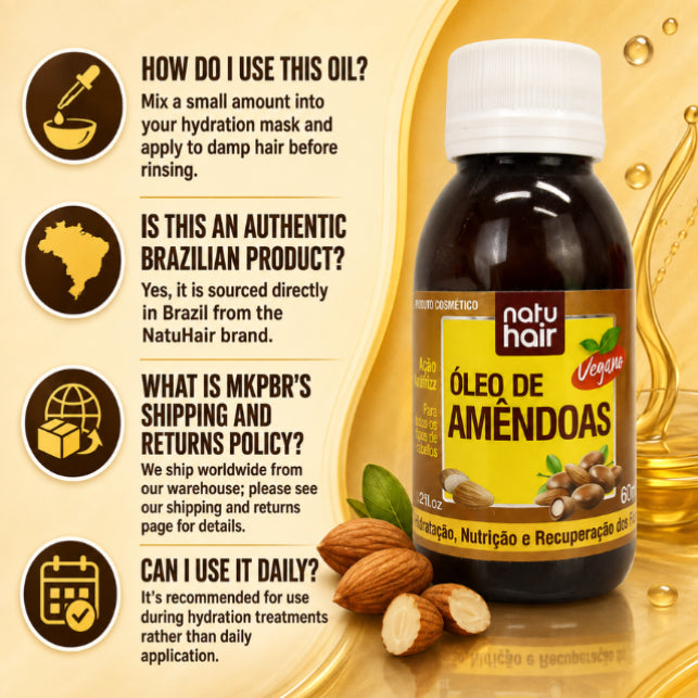 NatuHair Almond Oil – 60 ml