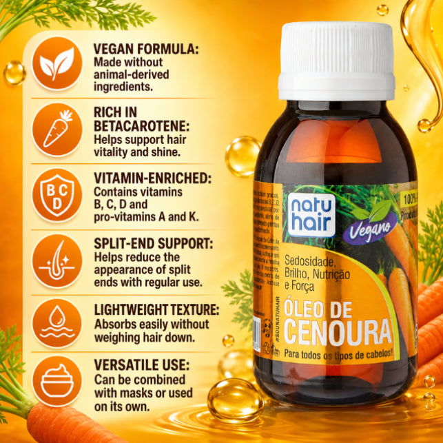 NatuHair Carrot Oil – 60 ml