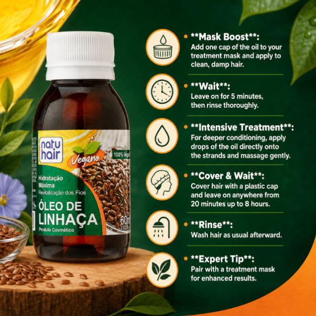 NatuHair Flaxseed Oil – 60 ml