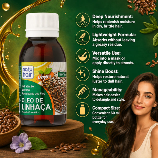 NatuHair Flaxseed Oil – 60 ml