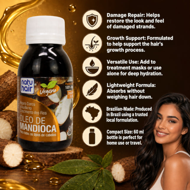 NatuHair Cassava Oil – 60 ml