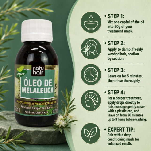 NatuHair Tea Tree (Melaleuca) Oil – 60 ml