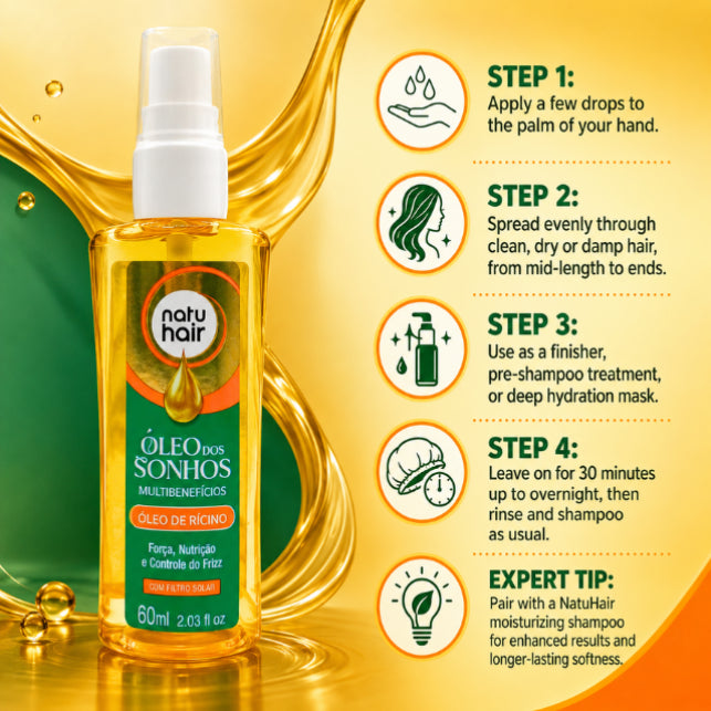 زيت الخروع من NatuHair – 60 مل