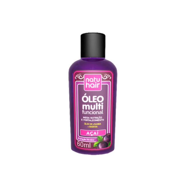 שמן מולטי-פונקציונלי אסאי NatuHair – 60 ml
