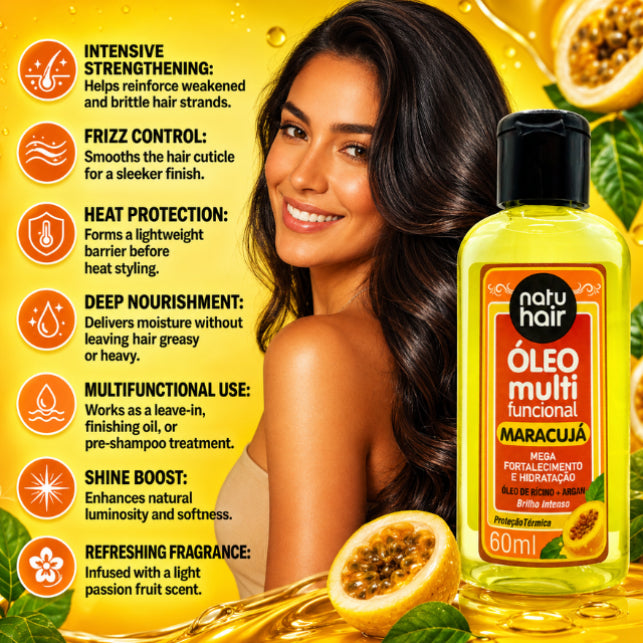 NatuHair Passion Fruit Multifunctional Oil – 60 ml