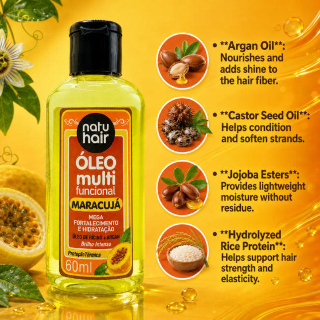 NatuHair Passion Fruit Multifunctional Oil – 60 ml