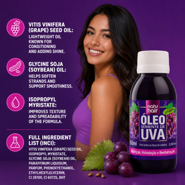 NatuHair Grape Seed Oil – 60 ml