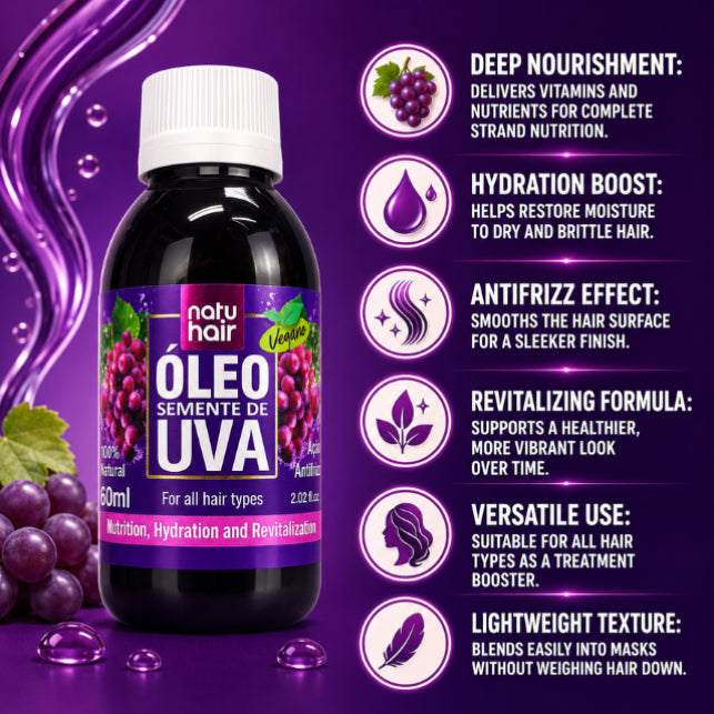 NatuHair Grape Seed Oil – 60 ml