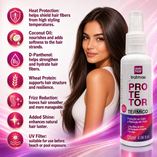 NatuHair Tratmais Thermal Protector – 120 ml