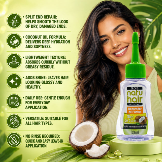 NatuHair Coconut SOS Split End Repairer – 30 ml