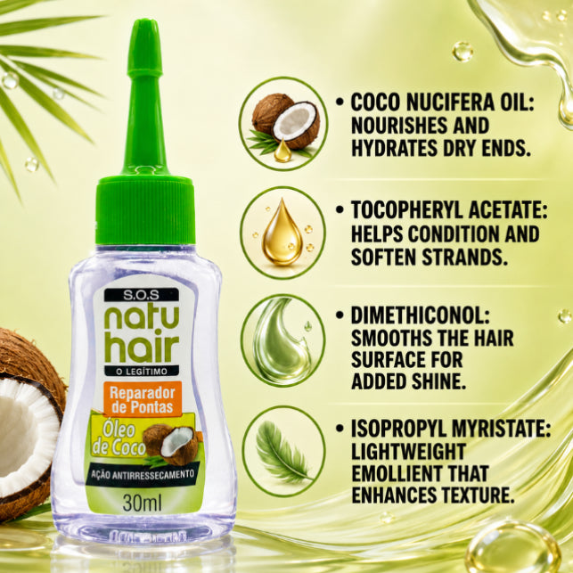 NatuHair Coconut SOS Split End Repairer – 30 ml