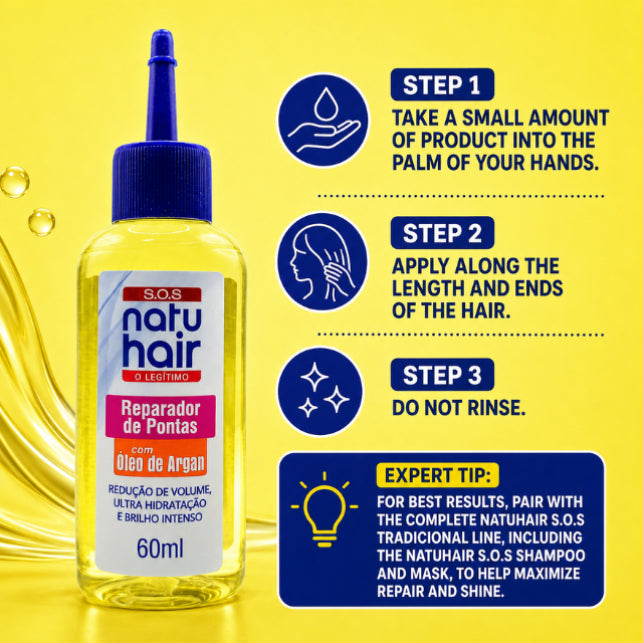 NatuHair トラディショナル SOS スプリットエンドリペアラー – 60 ml