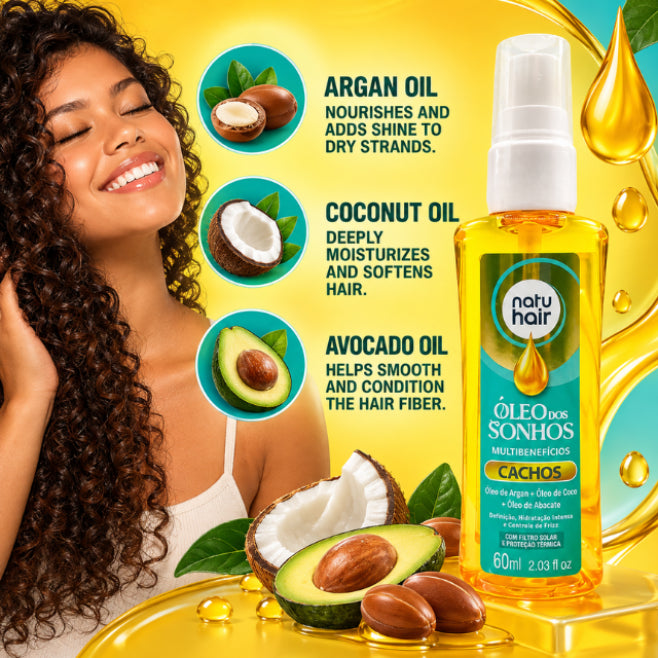 NatuHair Dream Oil for Curls – 60 ml