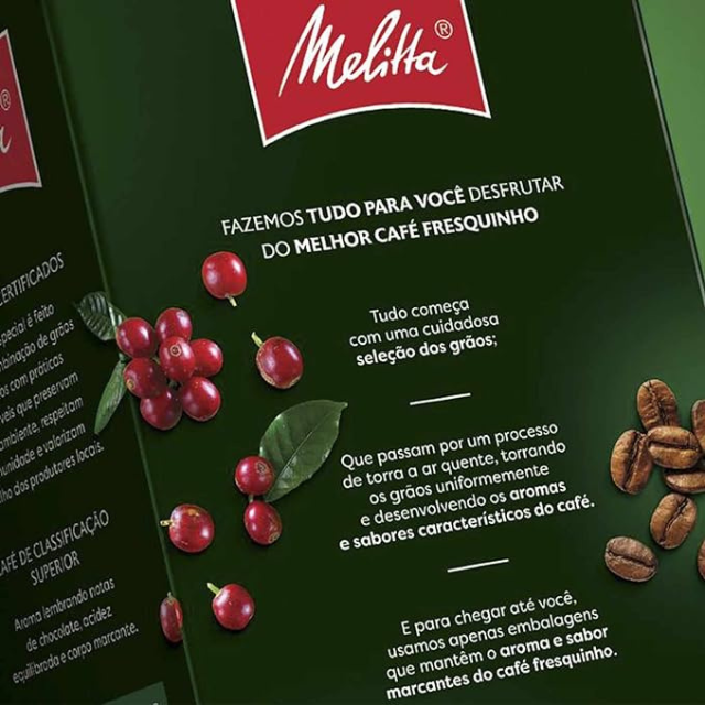 8 paquets de café moulu Melitta Especial - 8 x 500 g / 17,6 oz