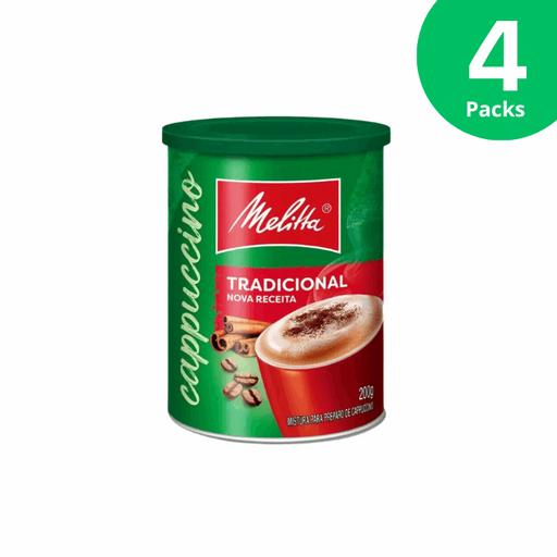 4-Pack Melitta Instant Cappuccino - 4 x 200g (7.05oz) Can