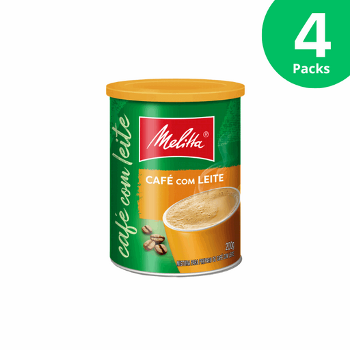 4-Pack Melitta Instant Coffee with Milk - 4 x 200g (7.05oz) Can