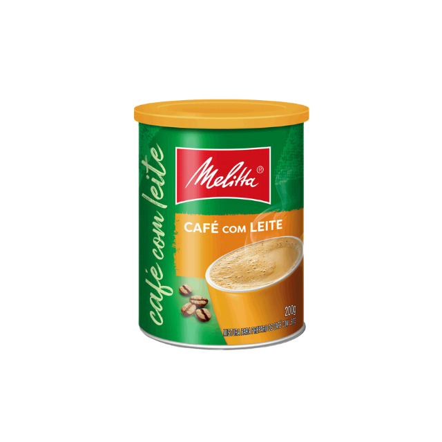 Melitta Café Instantâneo com Leite 200g (7.05oz) Lata