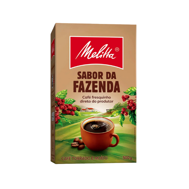 8 Packs Melitta Sabor da Fazenda Ground Coffee - 8 x 500g (17.6 oz)