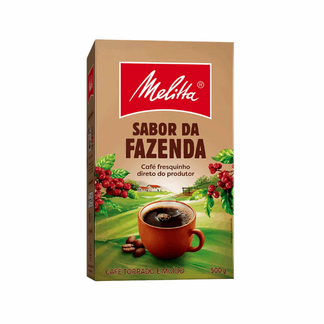 4 Packs Melitta Sabor da Fazenda Ground Coffee - 4 x 500g (17.6 oz)