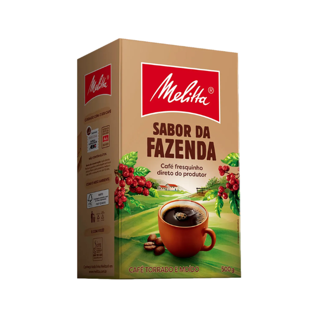 4 Packs Melitta Sabor da Fazenda Ground Coffee - 4 x 500g (17.6 oz)