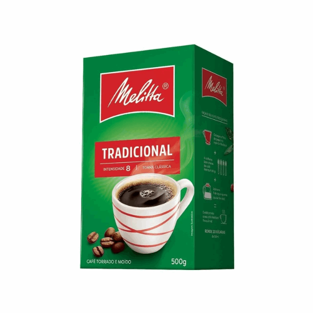 4 Packs Melitta Traditional Ground Coffee - 4 x 500g / 17.6 oz