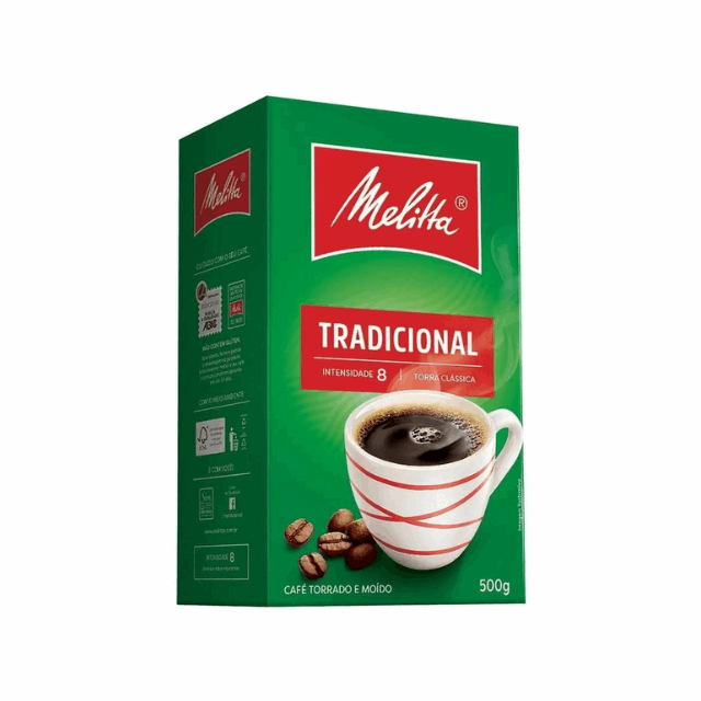 4 Packs Melitta Traditional Ground Coffee - 4 x 500g / 17.6 oz