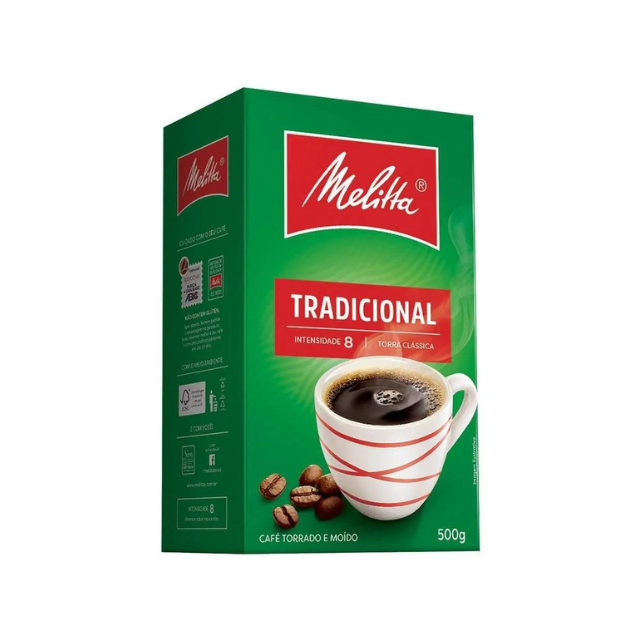 4 paquets de café moulu traditionnel Melitta - 4 x 500 g / 17,6 oz