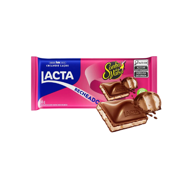 Barra de Chocolate Lacta com Recheio Sonho De Valsa 98G (3,45 onças)