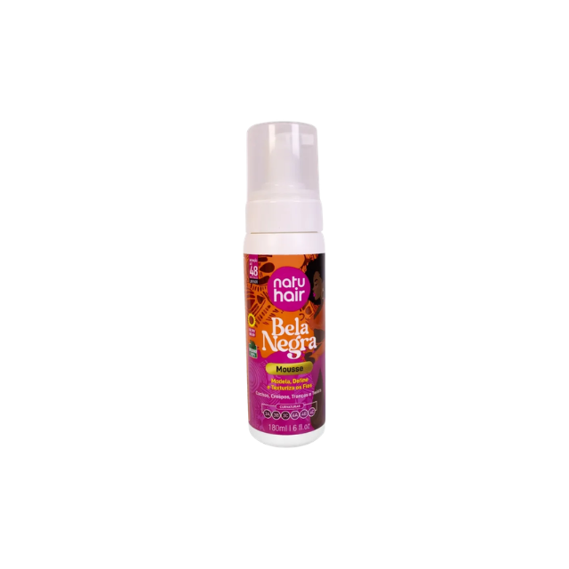NatuHair Bela Negra Curl Mousse – 180 ml