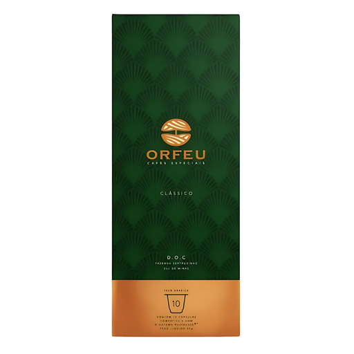 Orfeu Espresso Classic 10 capsules - Nespresso® compatible - Brazilian Coffee MKPBR - Brazilian Brands Worldwide
