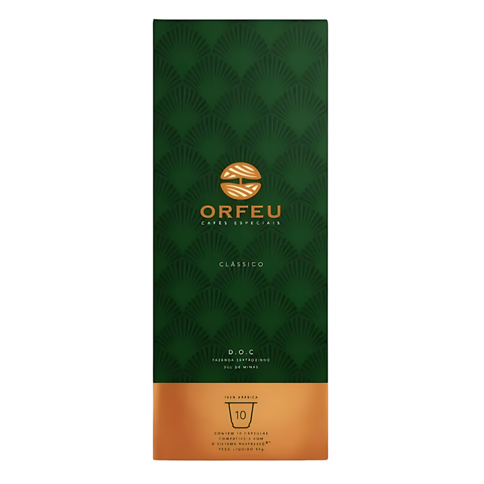 Orfeu Espresso Classic 10 capsules - Nespresso® compatible - Brazilian Coffee MKPBR - Brazilian Brands Worldwide