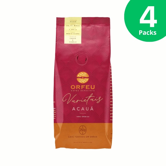 Orfeu Acauã Coffee Beans, Sul de Minas, 100% Arabica 250g / 8.8oz - Varietal Line