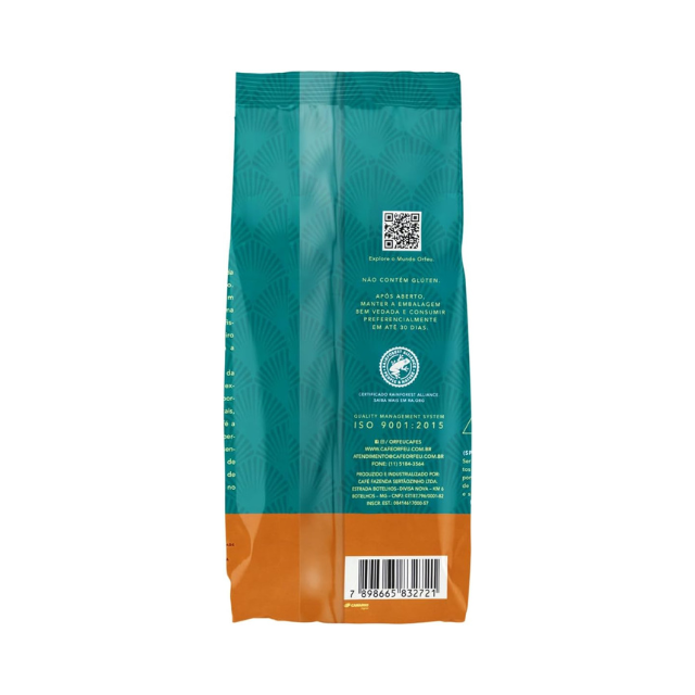  Orfeu Varietais Arara Whole Bean Coffee, Sul de Minas, 100% Arabica, Medium-Light Roast, 250g (8.8 oz)