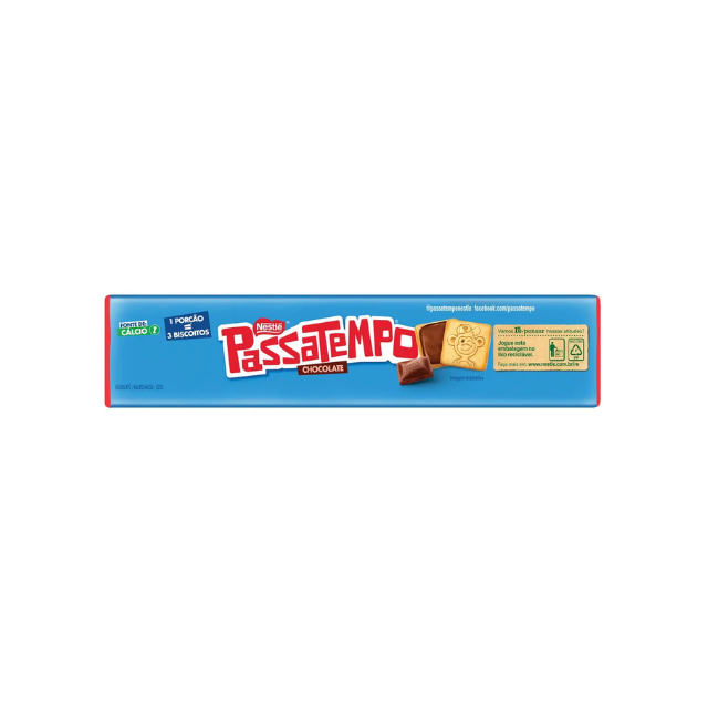 4 Packs Nestlé Passatempo Chocolate-Filled Biscuit -  4 x 130g (4.59 oz)- Deliciously Crunchy Chocolate Treat