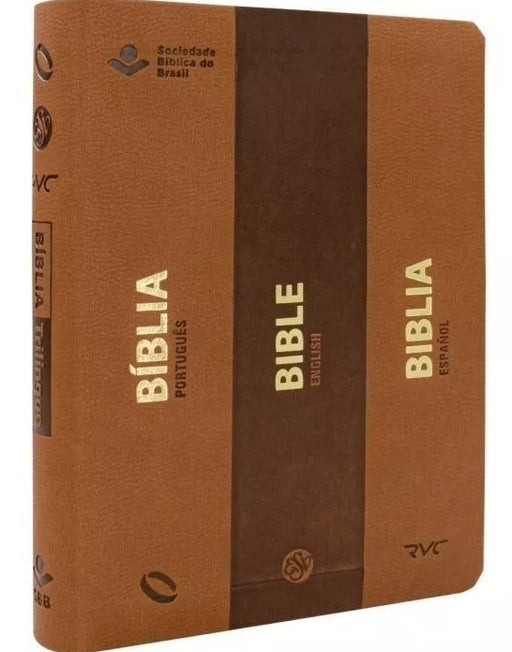 Personal Shopper | Buy from Brazil -Bíblia Trilíngue: NAA/ESV/RVC, de Sociedade Bíblica do Brasil. - 11 UNITS (DDP) MKPBR - Brazilian Brands Worldwide