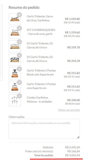 Personal Shopper | Buy from Brazil - Barbecue kits- 7 KITS / total 15 units (DDP) MKPBR - Brazilian Brands Worldwide