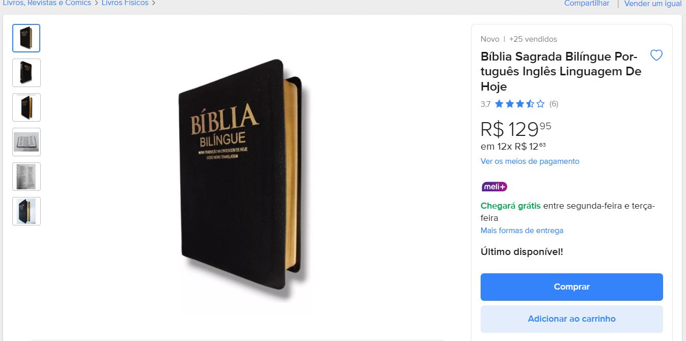 Personal Shopper | Buy from Brazil - Bibles of Brazil - 8 UNITS (DDP) MKPBR - Brazilian Brands Worldwide