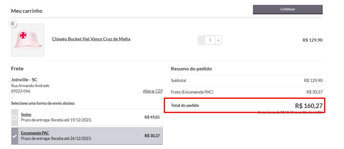Personal Shopper | Buy from Brazil - Chapéu Bucket Hat Vasco Cruz de Malta -1 item (DDP) MKPBR - Brazilian Brands Worldwide