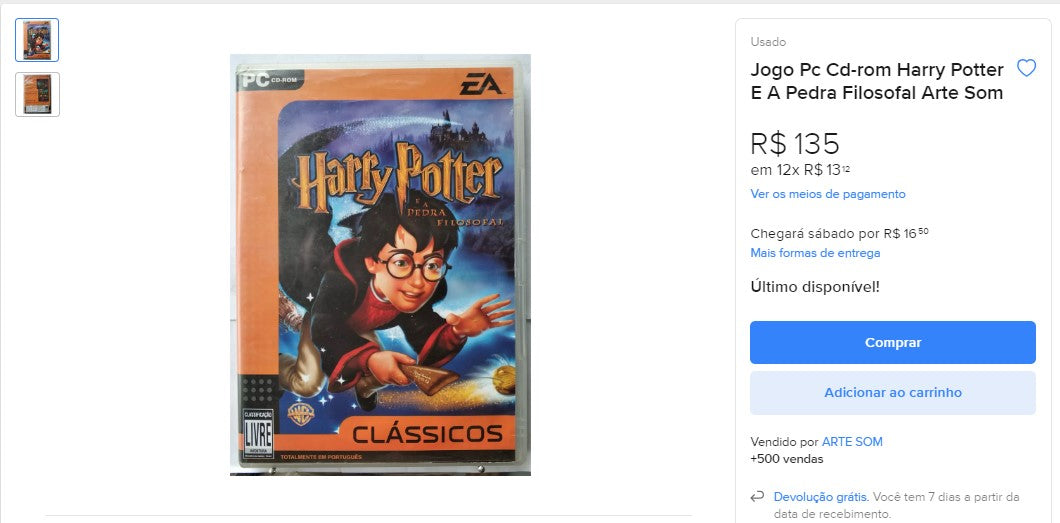 Personal Shopper | Buy from Brazil - Harry Potter DVD´s - 2 items (DDP) MKPBR - Brazilian Brands Worldwide