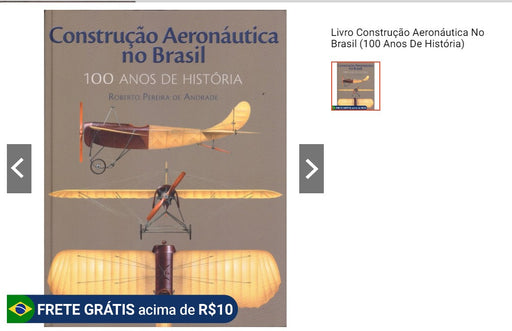 Personal Shopper | Buy from Brazil - Livro Construção Aeronáutica No Brasil (100 Anos De História) - 1 item (DDP) MKPBR - Brazilian Brands Worldwide