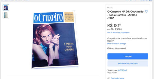 Personal Shopper | Buy from Brazil - "O Cruzeiro" magazines -3 items (DDP) MKPBR - Brazilian Brands Worldwide