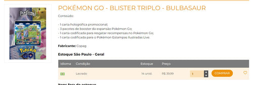 Personal Shopper | Buy from Brazil -Pokemon Card Kit - 5 items- (DDP) MKPBR - Brazilian Brands Worldwide